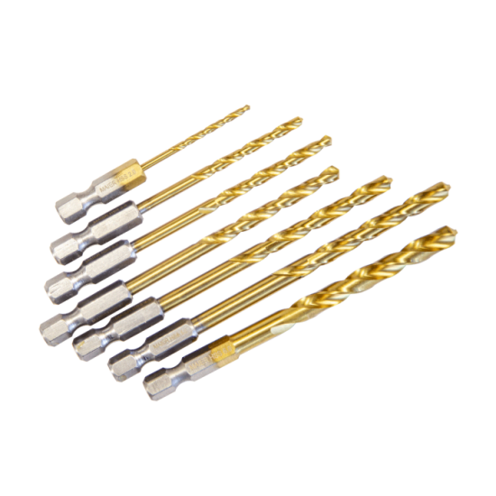Maier 7 Parça Bits Saplı Fully Ground Matkap Ucu Takımı MAMTKB7