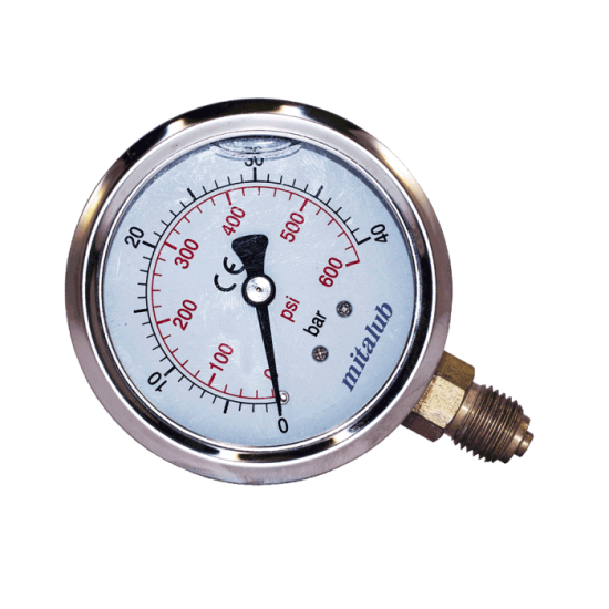 Mitalub Gliserinli Paslanmaz Alttan Manometre 63mm x 60bar MIGP6360B