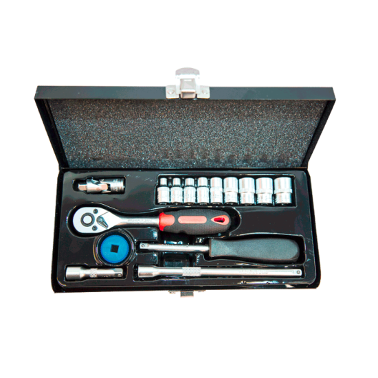 NTTools 16 Parça 1/4’’ Altı Köşe CR-V Lokma Seti