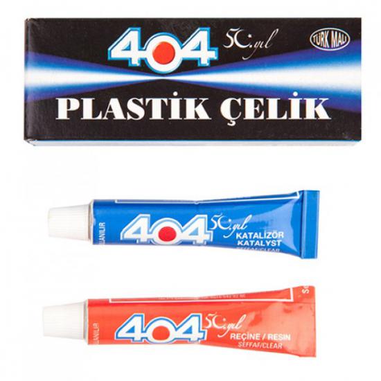 404 Plastik Çelik Yapıştırıcısı 16 Gr İkiz Tüp Yapıştırıcı