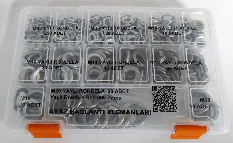 AY-CİV Yaylı Rondela Seti 660 Parça Dın 127