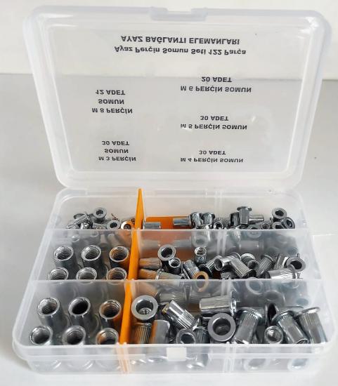AY-CİV Perçin Somun Seti 122 Parça