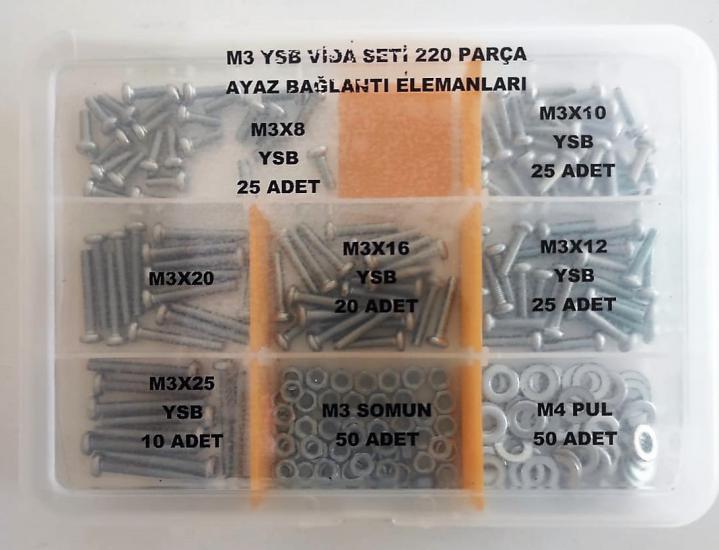 AY-CİV M 3 Ysb Vida Seti 220 Parça