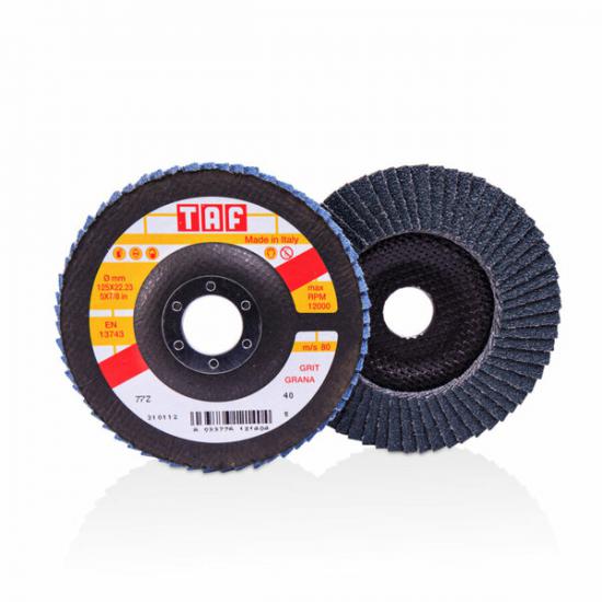 TAF Flap Disk ZİR-OKS 76ZI-40 K.115x22MM 40 Kum