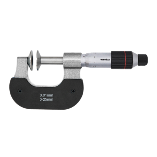 Disk Uçlu Mikrometreler 0-25mm