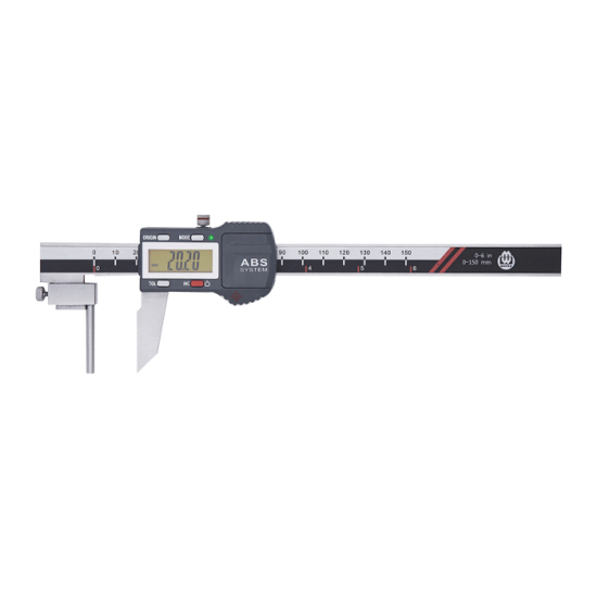 Werka Dijital Boru Et Kalınlığı Kumpası 150x0.01mm W2216-150