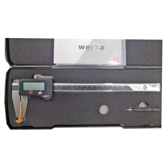 Werka IP67 Büyük Çene Dijital Kumpas 200x0.01mm