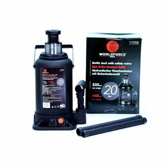 Woldforce Hidrolik Şİşe Kriko 20 Ton 235 mm-440mm