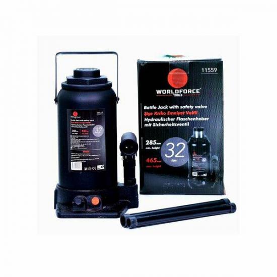 Woldforce Hidrolik Şİşe Kriko 32 Ton 255 mm-405mm