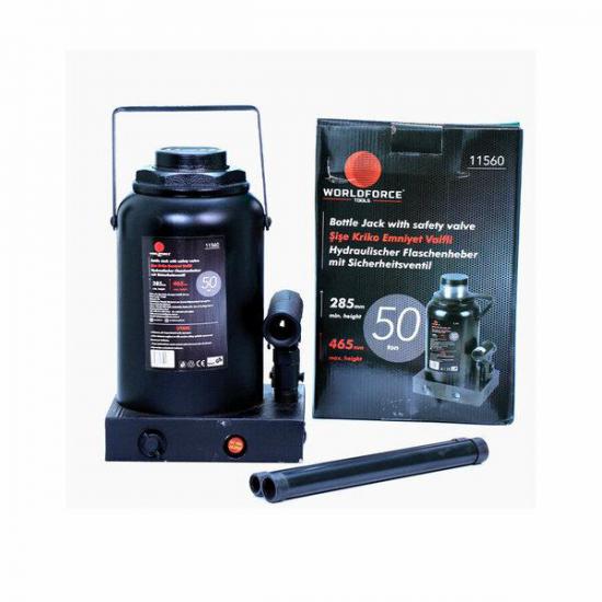 Woldforce Hidrolik Şİşe Kriko 50 Ton 255 mm-405mm