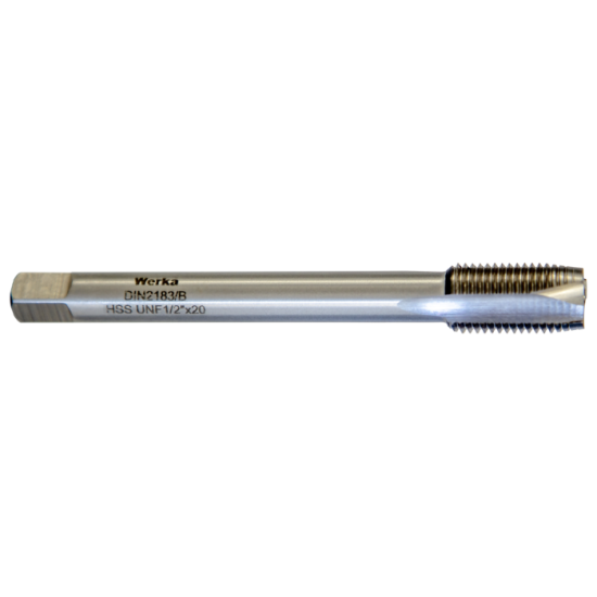 Werka DIN2183/B HSS Düz Makine Kılavuzu UNF 3/8’’ x 24