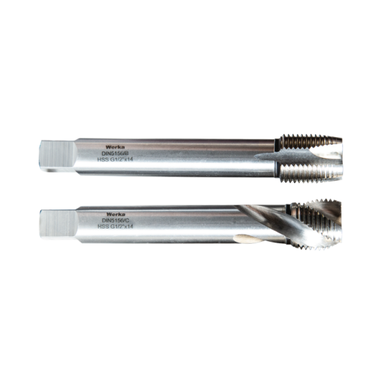 Werka DIN5156/B Gaz Diş HSS Düz Makine Kılavuzu G 1/2’’ x 14