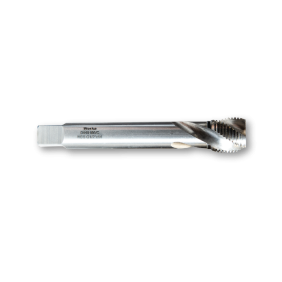 Werka DIN5156/C Gaz Diş HSS 35° Helis Makine Kılavuzu G 1/4’’ x 19