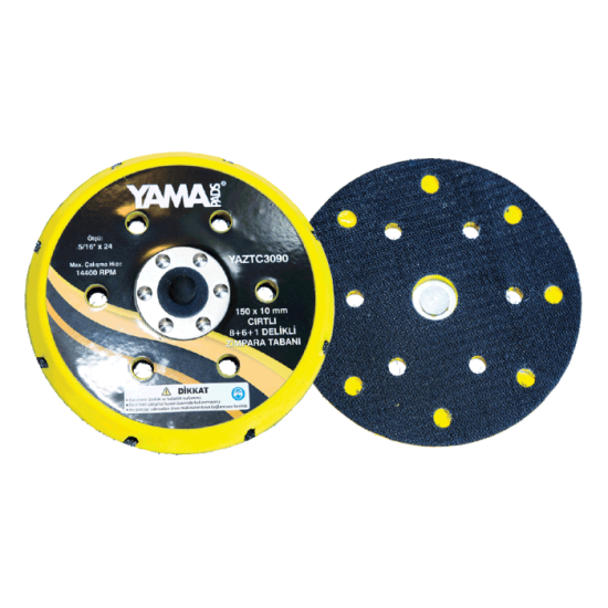 YamaPads Cırtlı Delikli Zımpara Tabanları 150 x 10mm 6