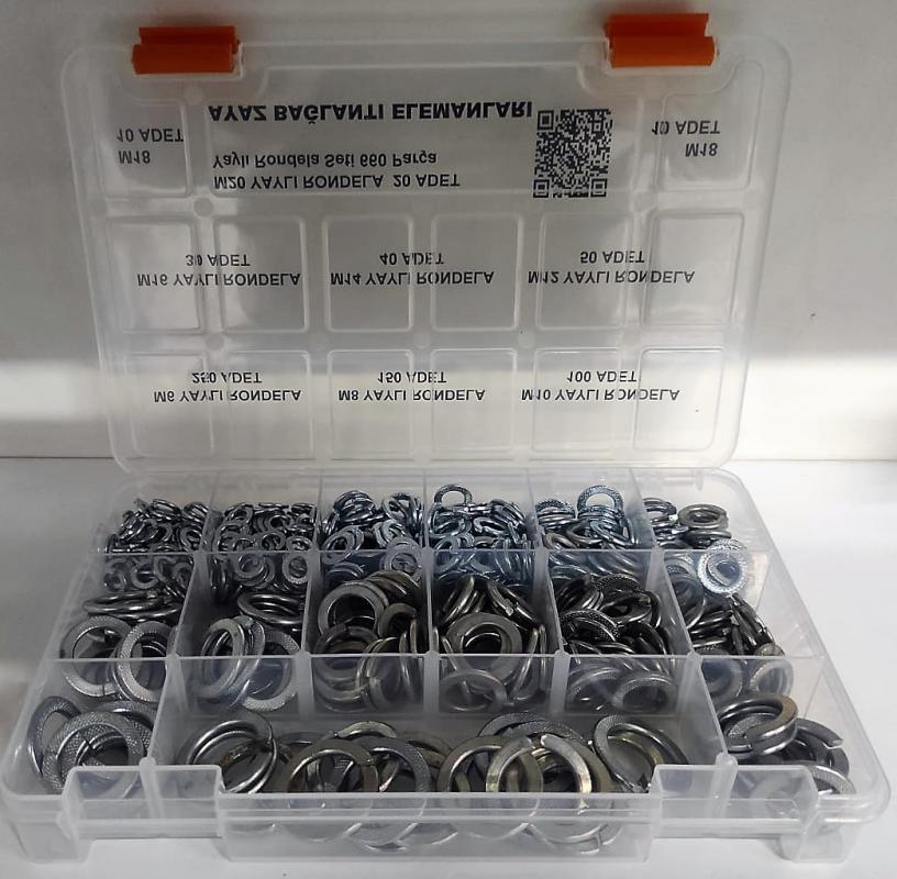 AY-CİV Yaylı Rondela Seti 660 Parça Dın 127