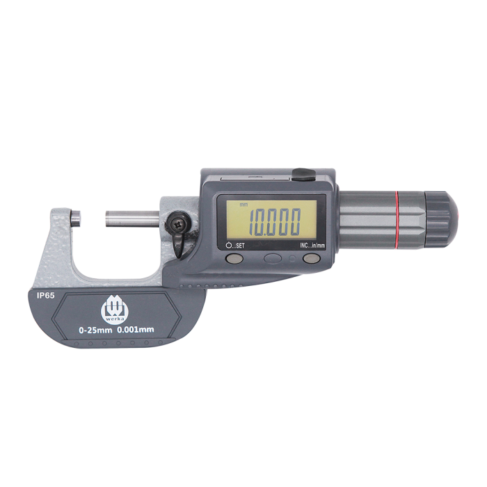 Werka IP65 Dijital Dış Çap Mikrometresi 100-125mm/4-5’’
