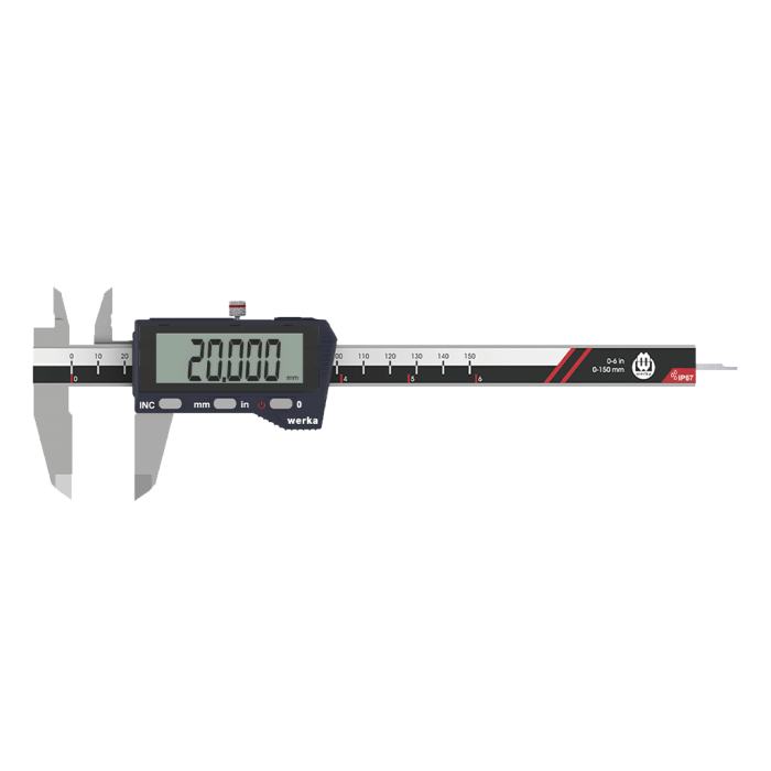 Werka IP67 Genis Ekran Dijital Kumpas 200mm