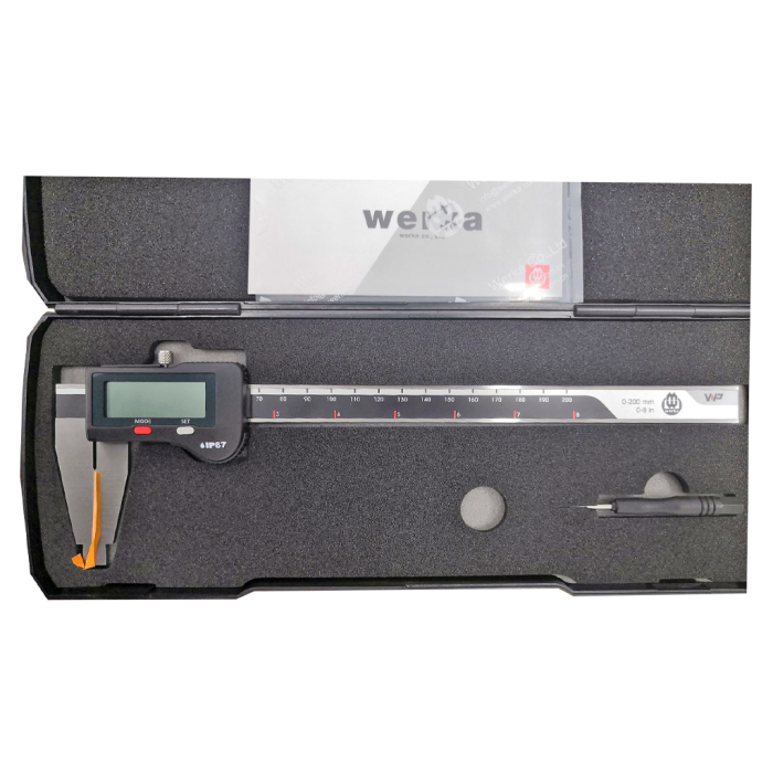Werka IP67 Büyük Çene Dijital Kumpas 200x0.01mm W2243-200