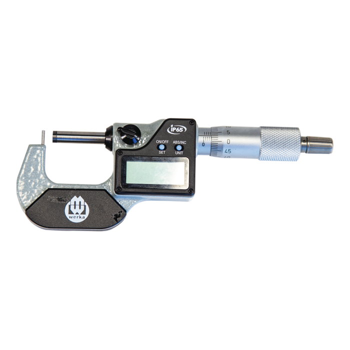 Werka IP65 Dijital Boru Dış Çap Mikrometresi 25-50 x 0.001mm