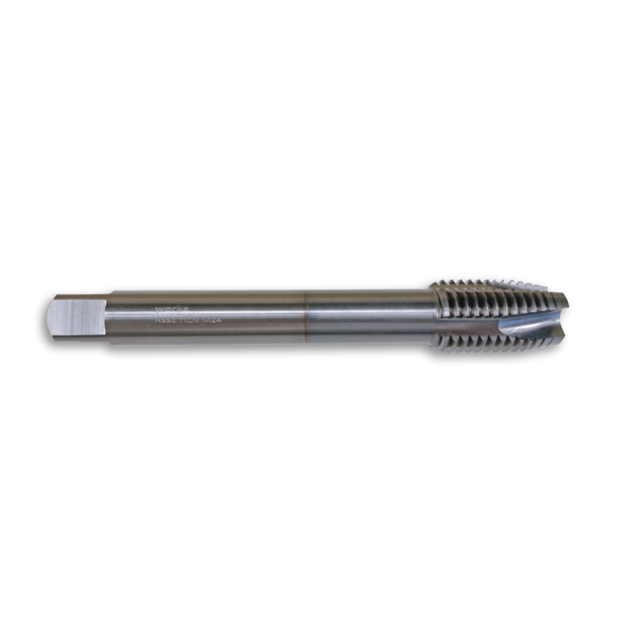 Werka DIN371/B-376/B HSSE-TiCN Solid Carbide Komple Karbür Düz Makine Kılavuzu  M4x0.7