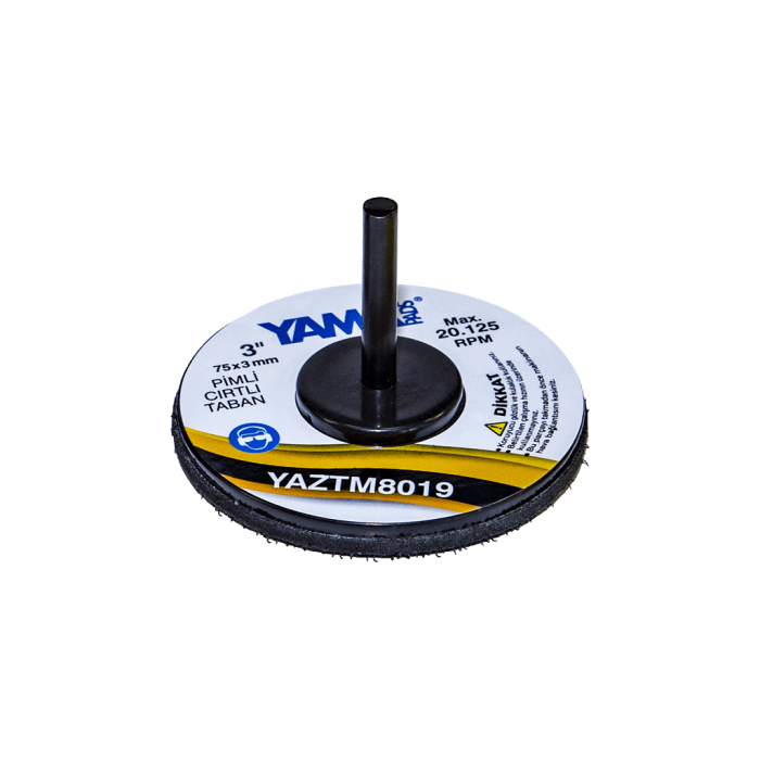YamaPads 3’’ 75x3 mm. Pimli Cırtlı Taban